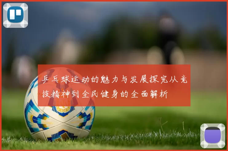 乒乓球运动的魅力与发展探究从竞技精神到全民健身的全面解析